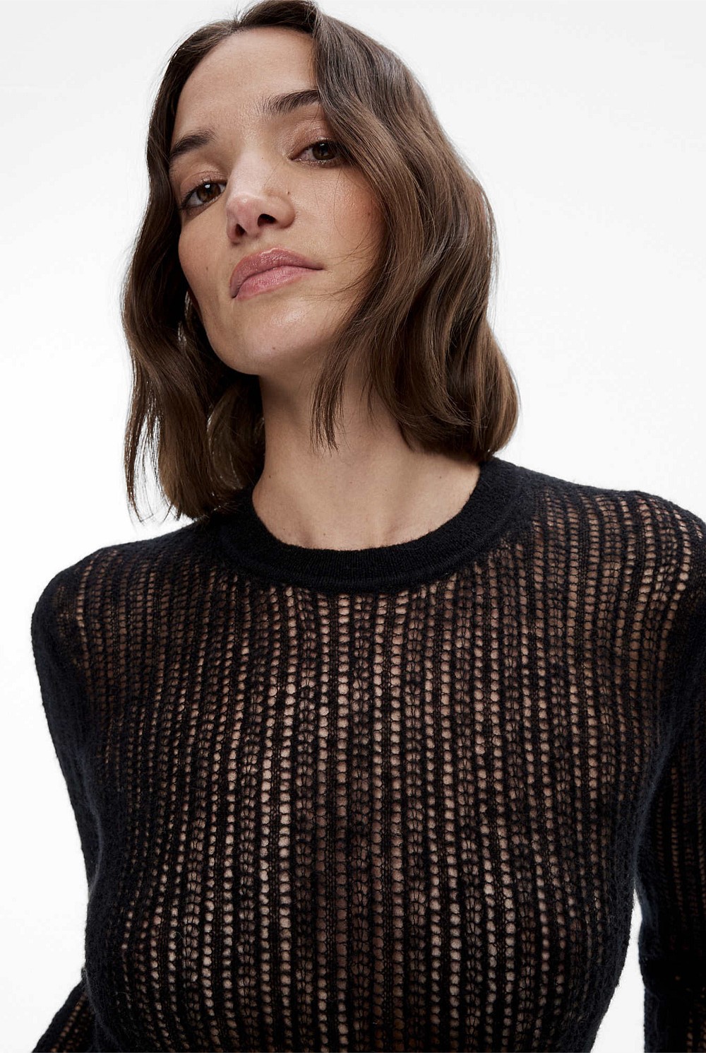 Stitch Detail Long Sleeve Knit
