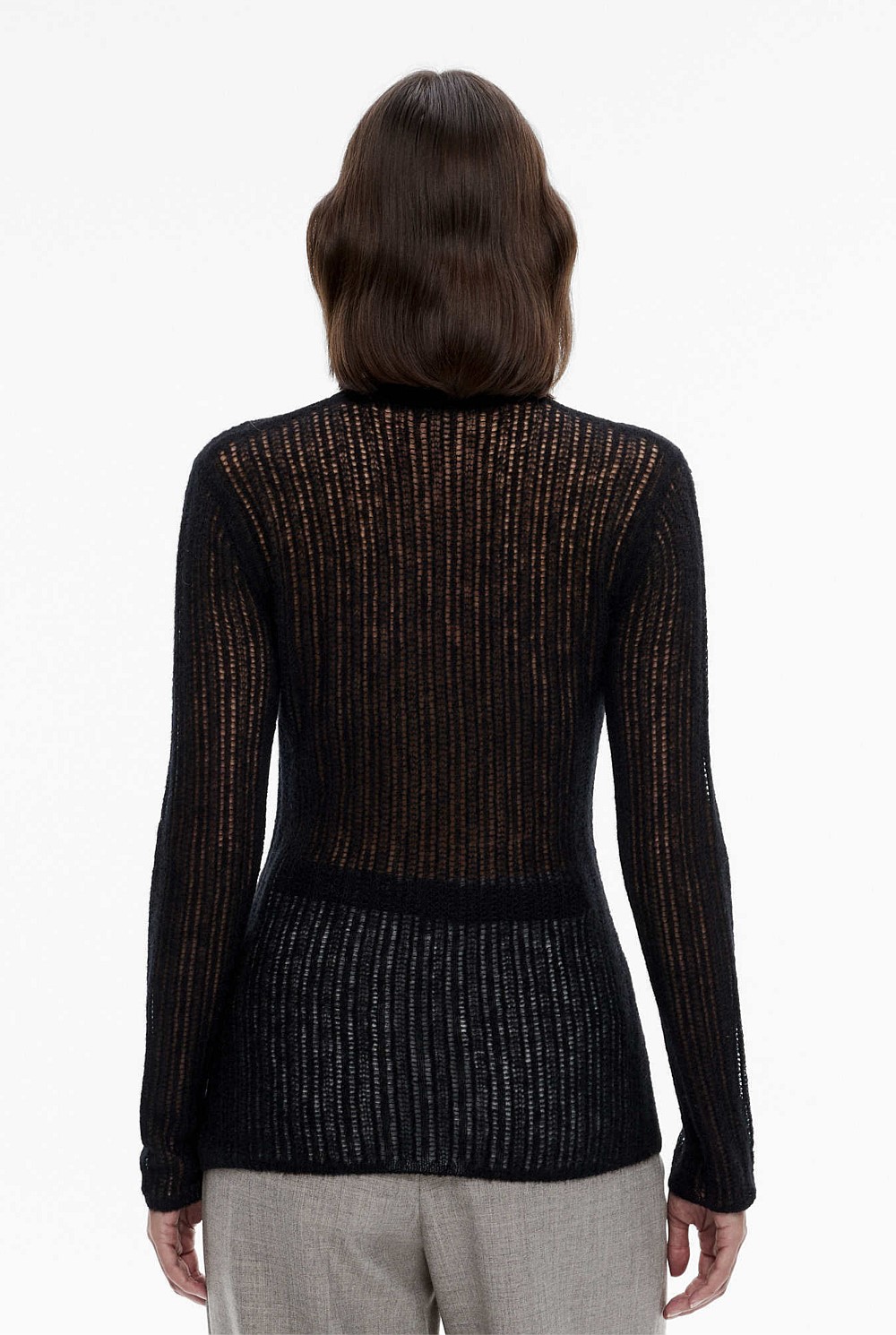 Stitch Detail Long Sleeve Knit