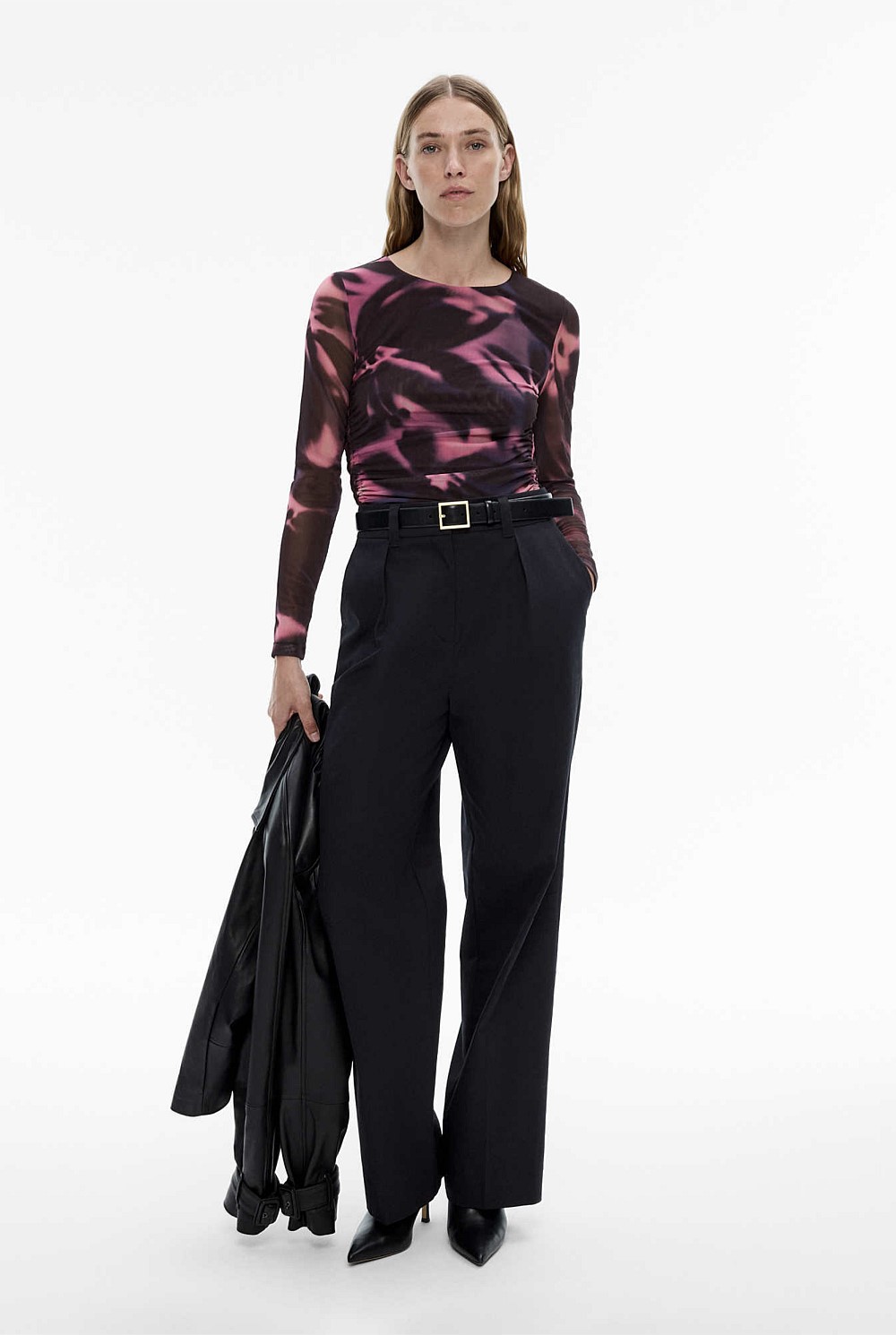 Dusk Floral Mesh Top