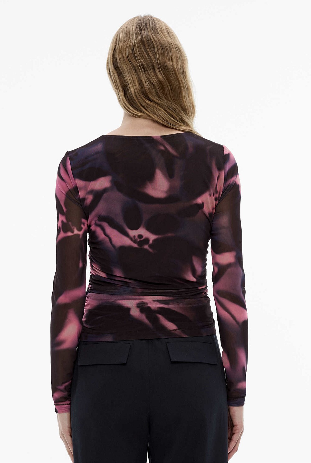 Dusk Floral Mesh Top