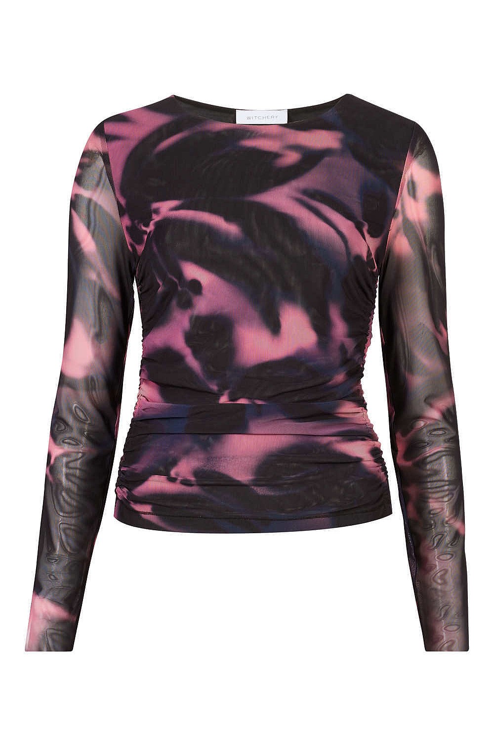 Dusk Floral Mesh Top