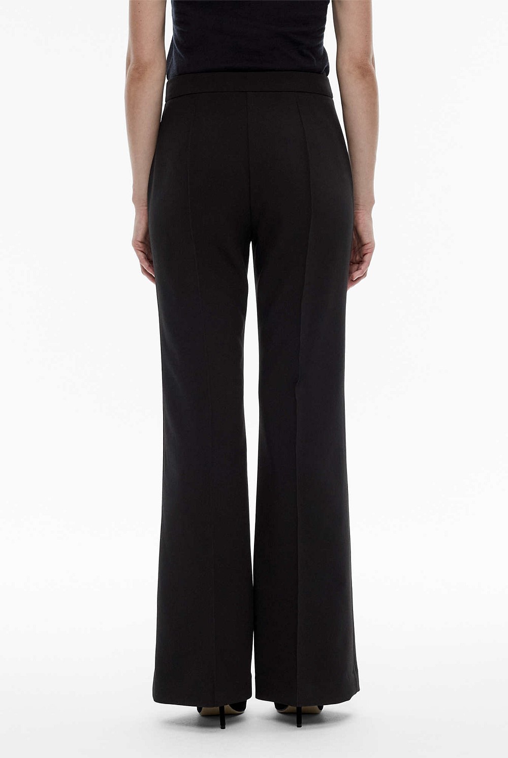 Pinstitch Kick Flare Trouser