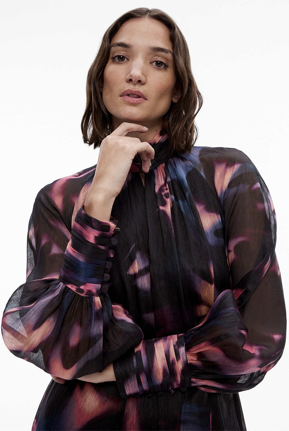Dusk Floral Print Mini Dress