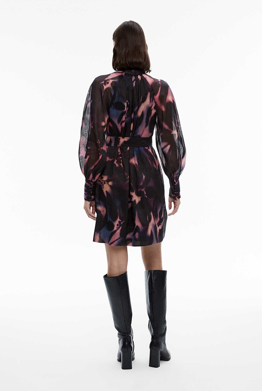 Dusk Floral Print Mini Dress