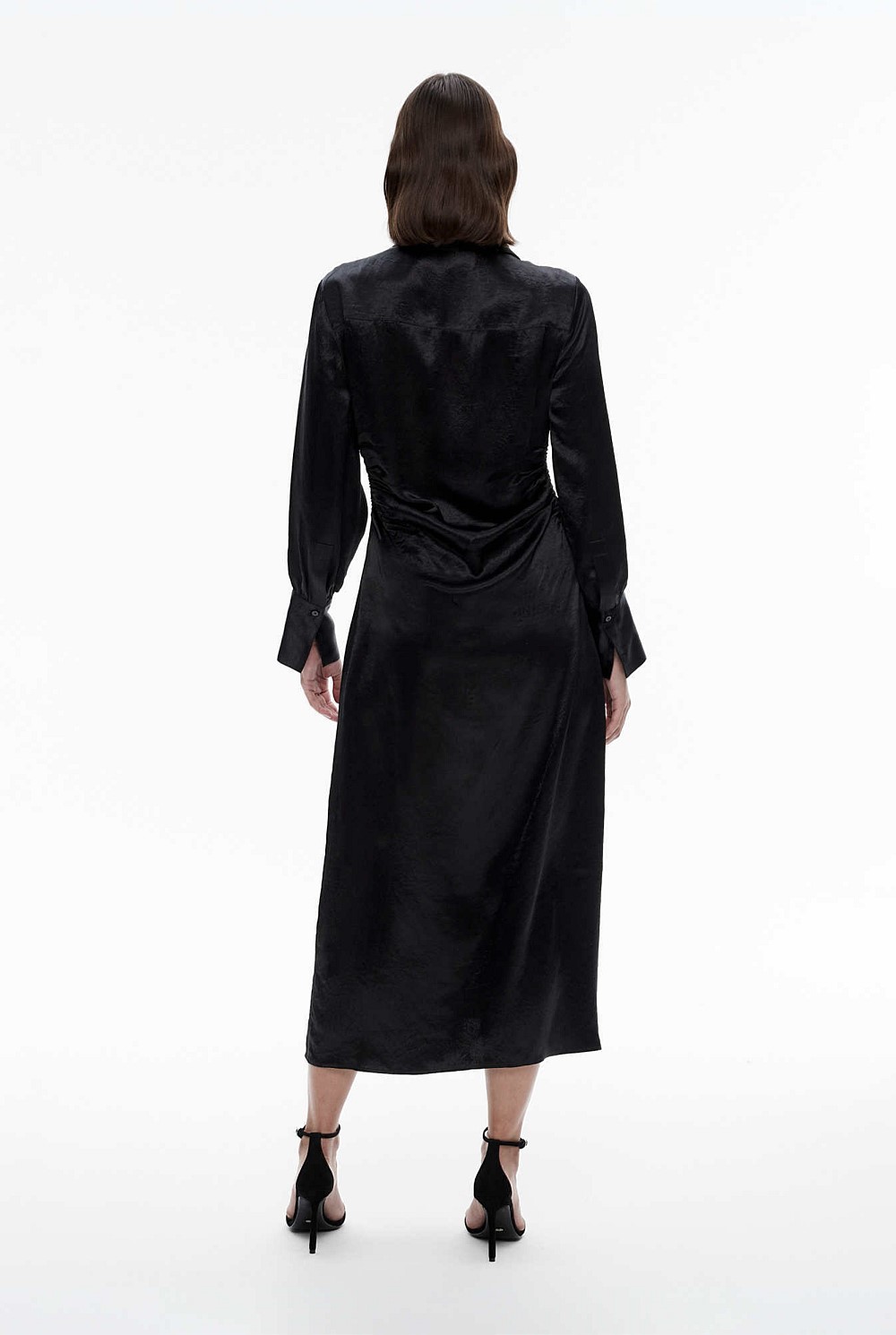 Acetate Ruched Midi