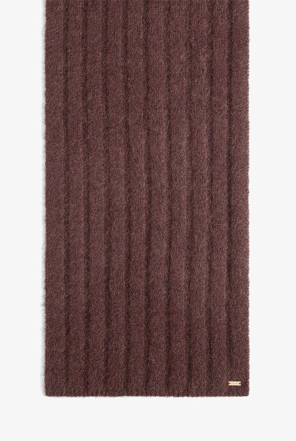 Wide Rib Knit Scarf