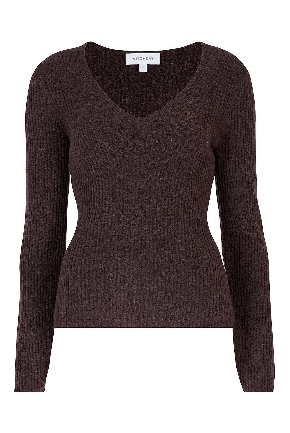 Alpaca Blend Rib Long Sleeve Knit