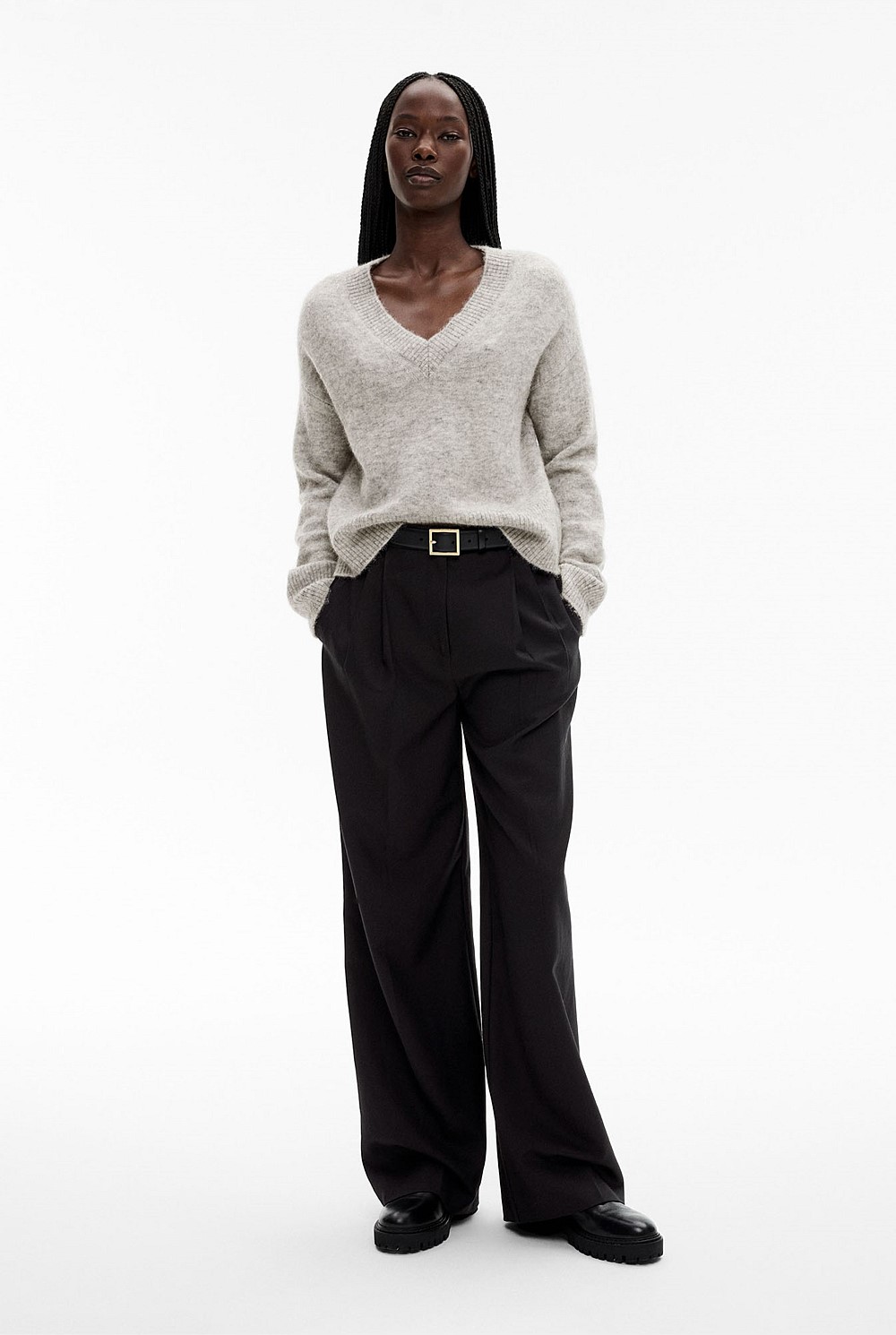 Tactile V Neck Knit