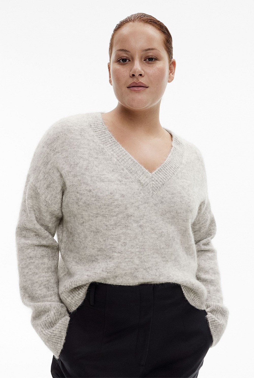 Tactile V Neck Knit