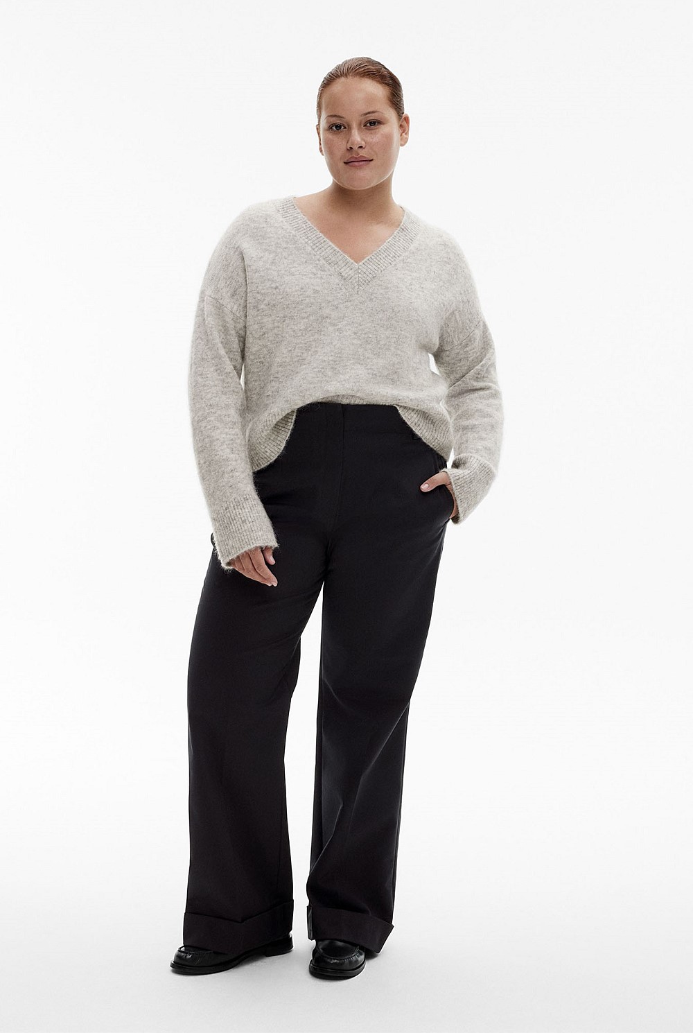 Tactile V Neck Knit