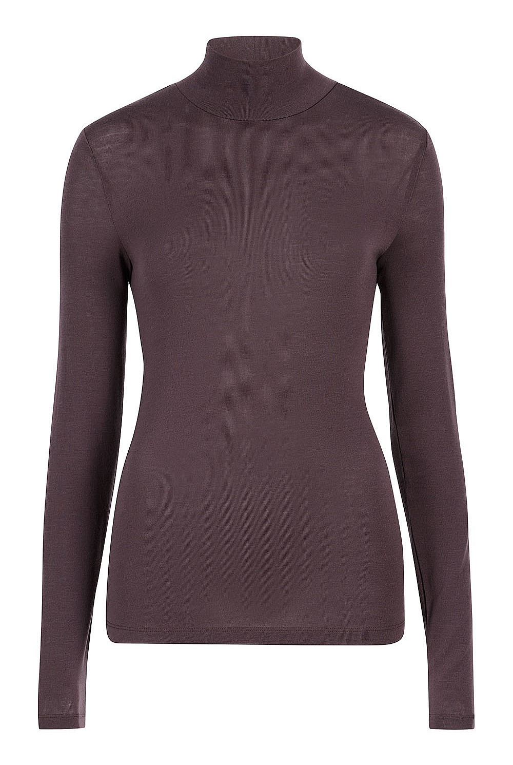 Wool Blend High Neck Top