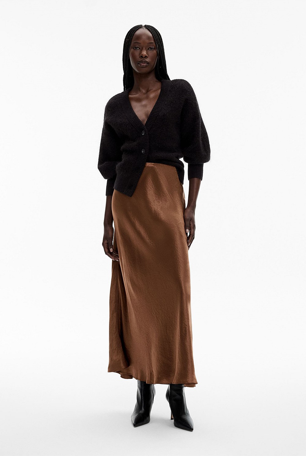 Bias Acetate Maxi Skirt