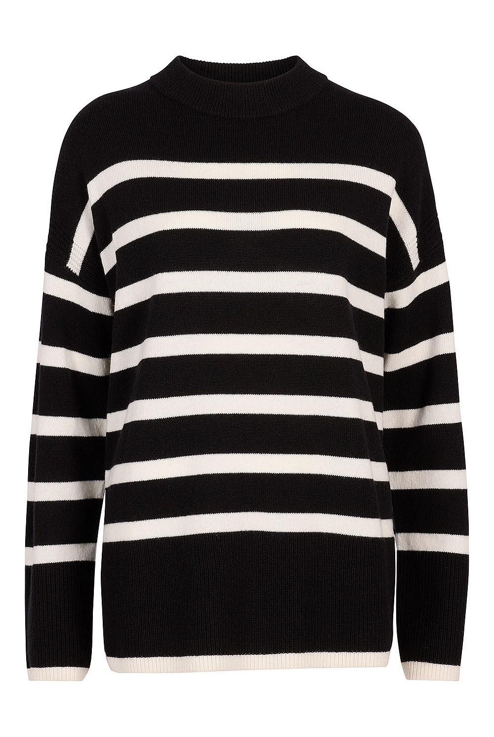 Stripe Wool Crew Knit