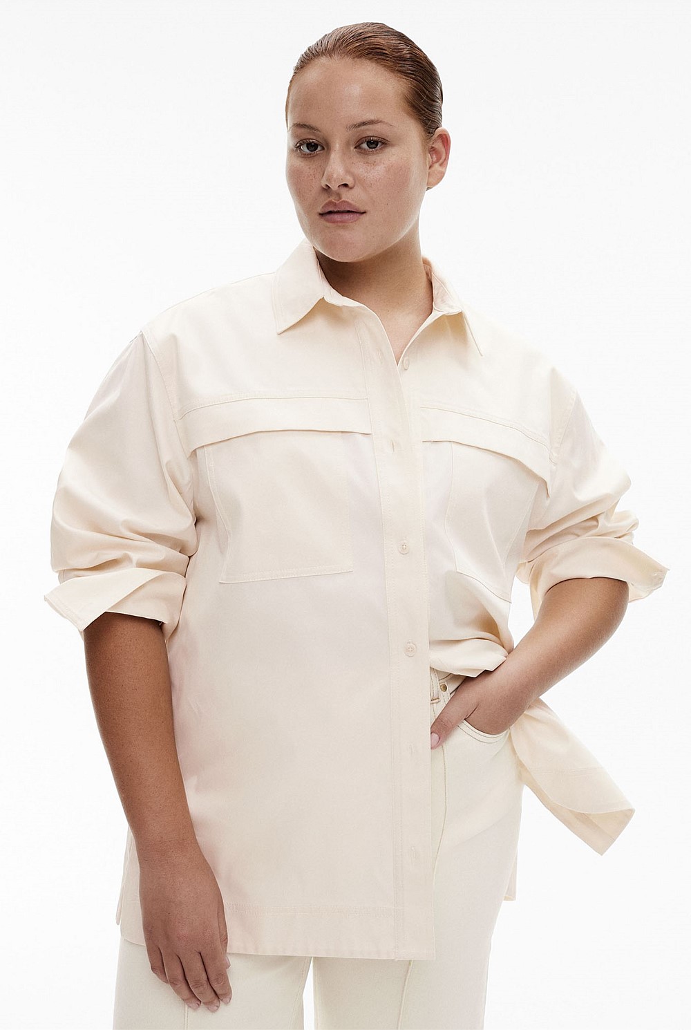 Organic Cotton Pocket Detail Shirt