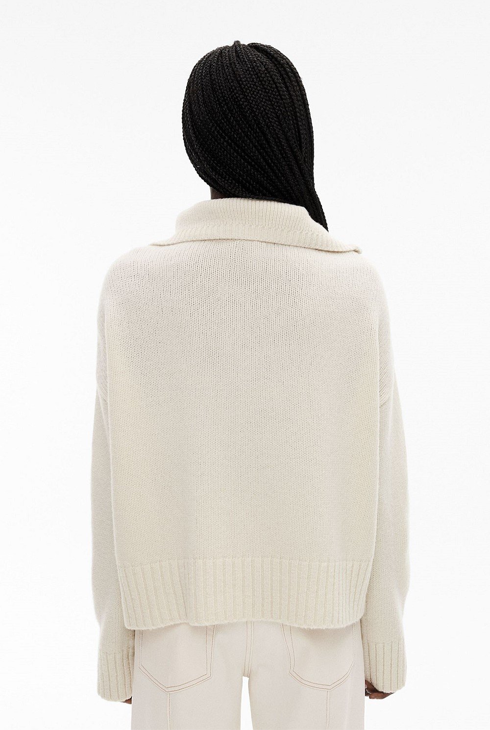 Wool Zip Front Knit