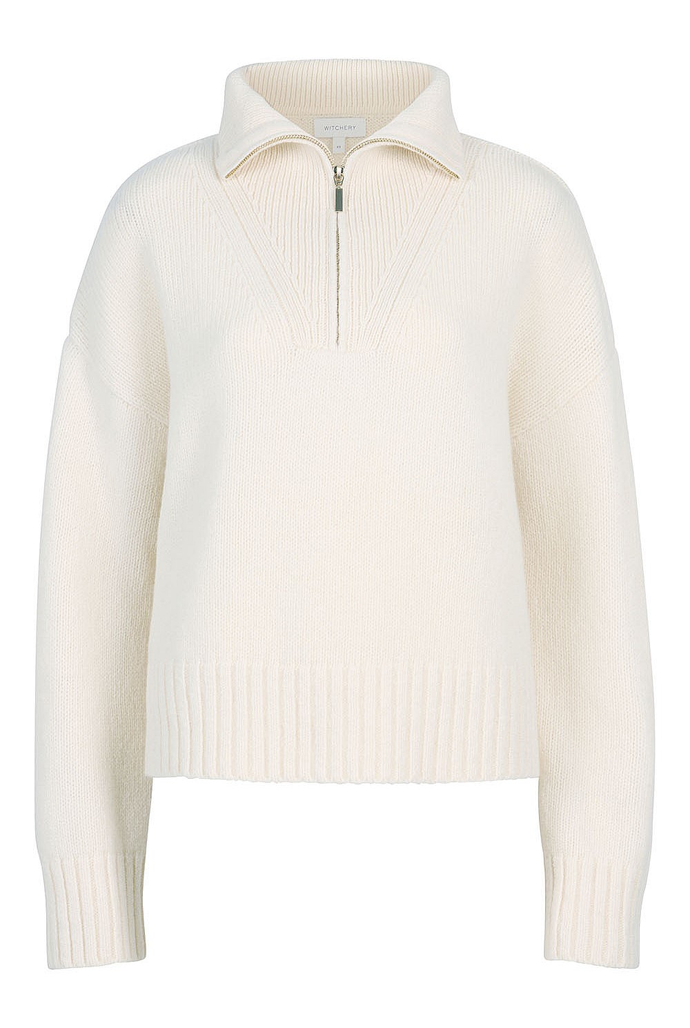 Wool Zip Front Knit