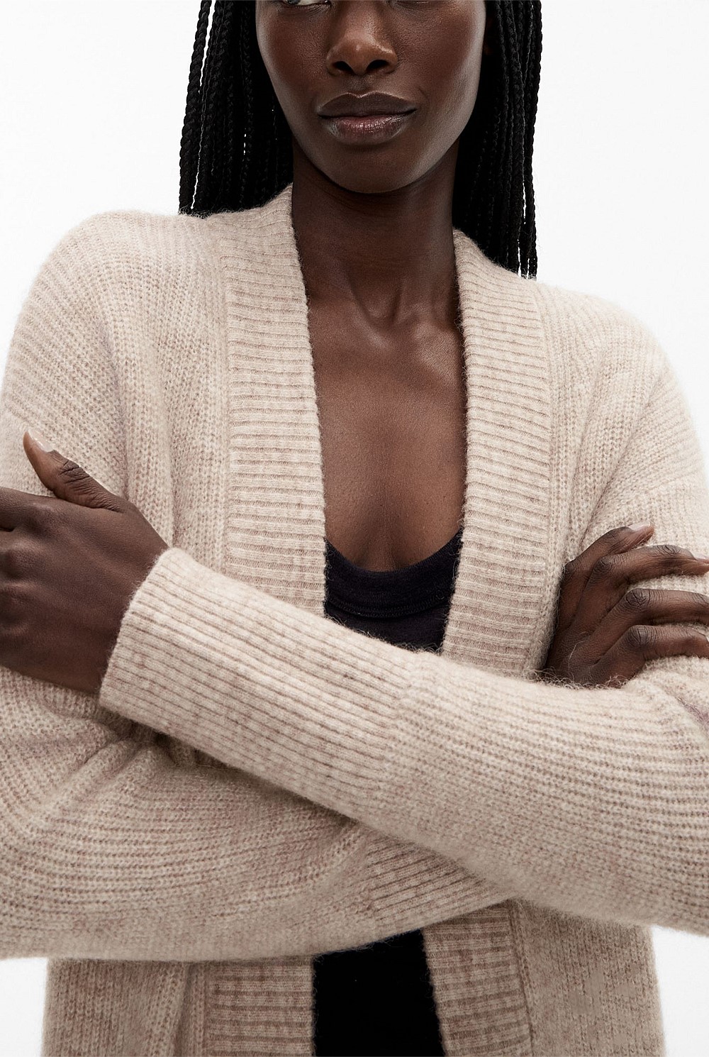 Tactile Longline Knit Cardigan