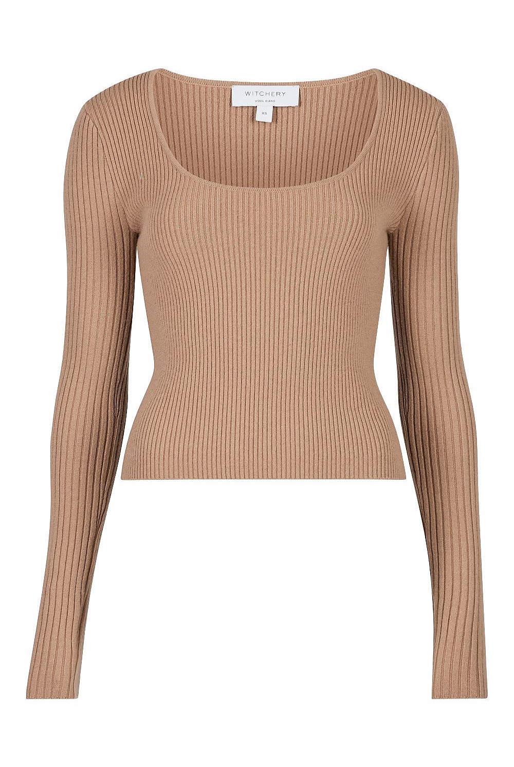 Scoop Neck Long Sleeve Knit