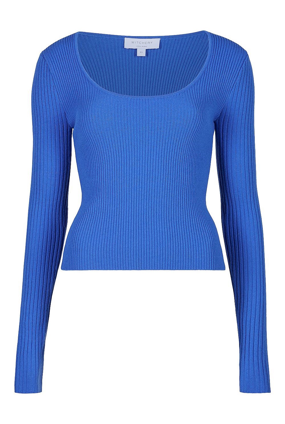 Scoop Neck Long Sleeve Knit