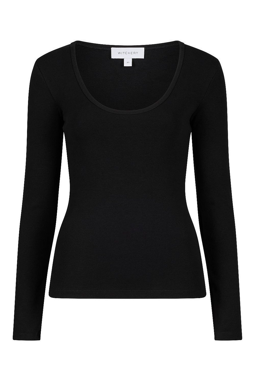 Scoop Rib Long Sleeve Top