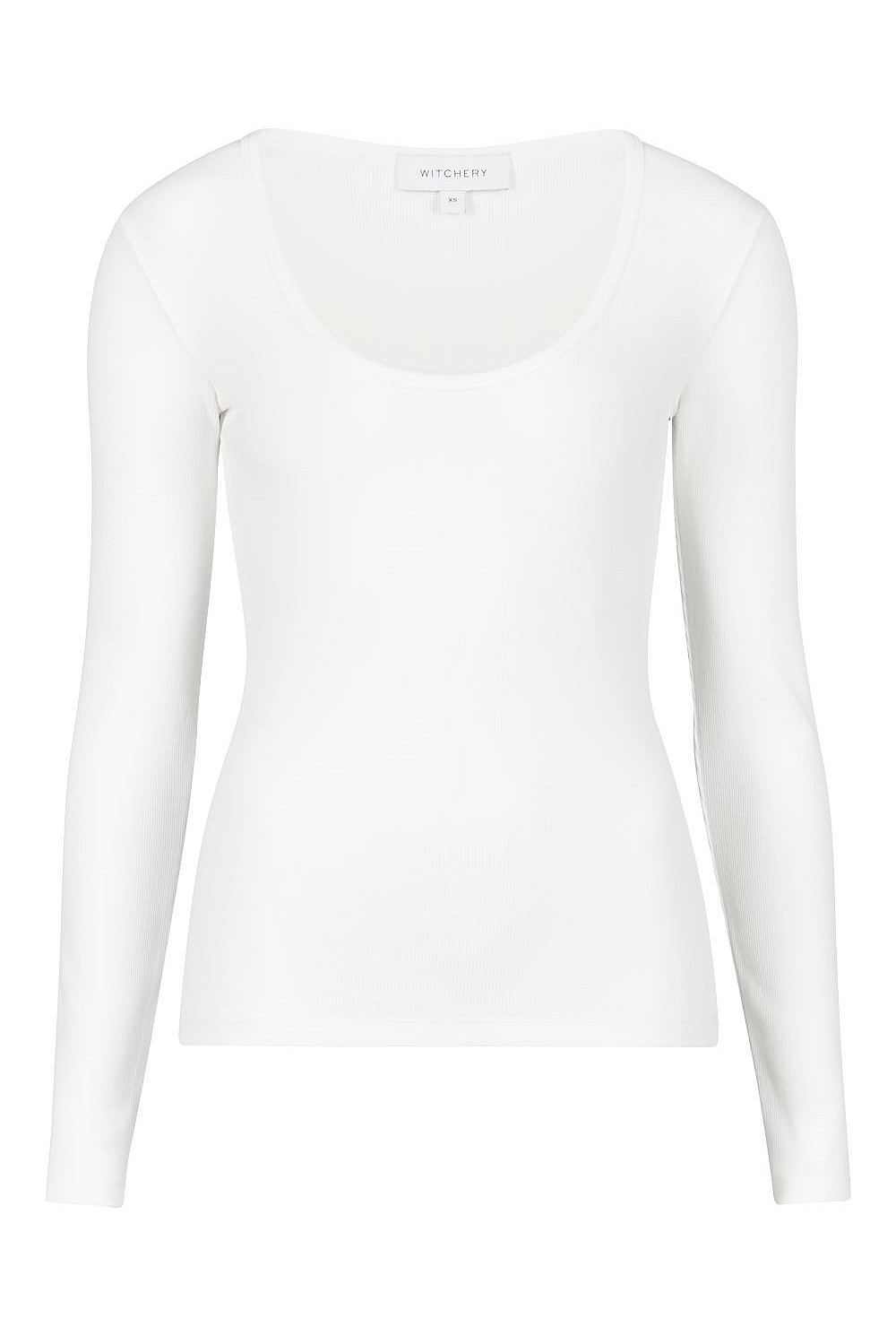 Scoop Rib Long Sleeve Top