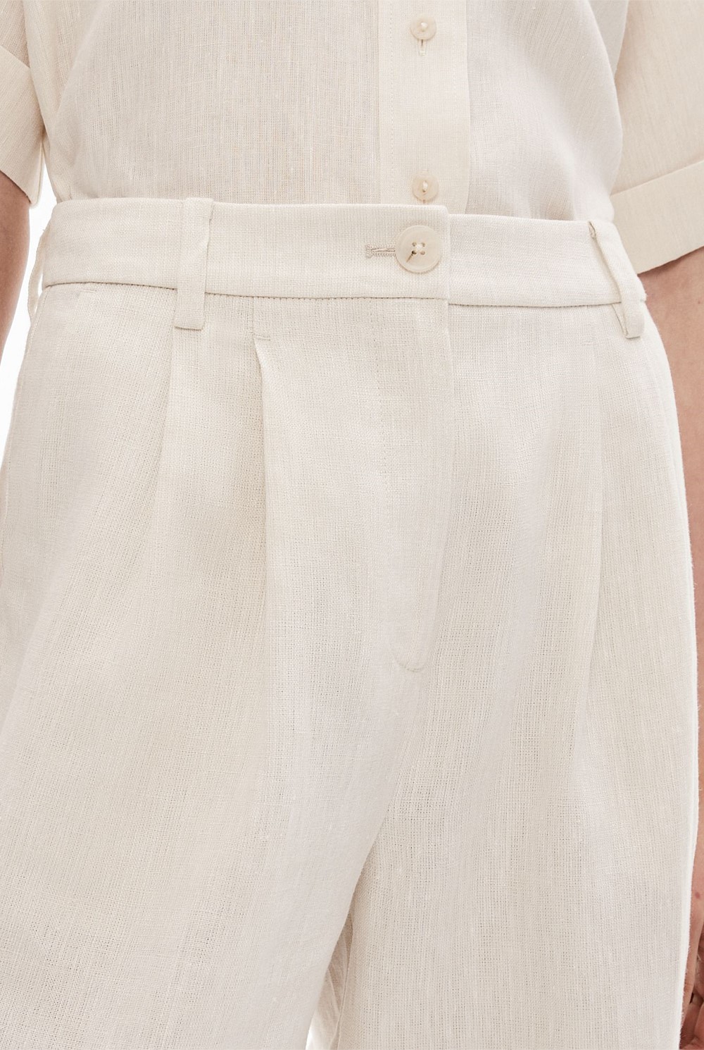 Linen Pleat Pant