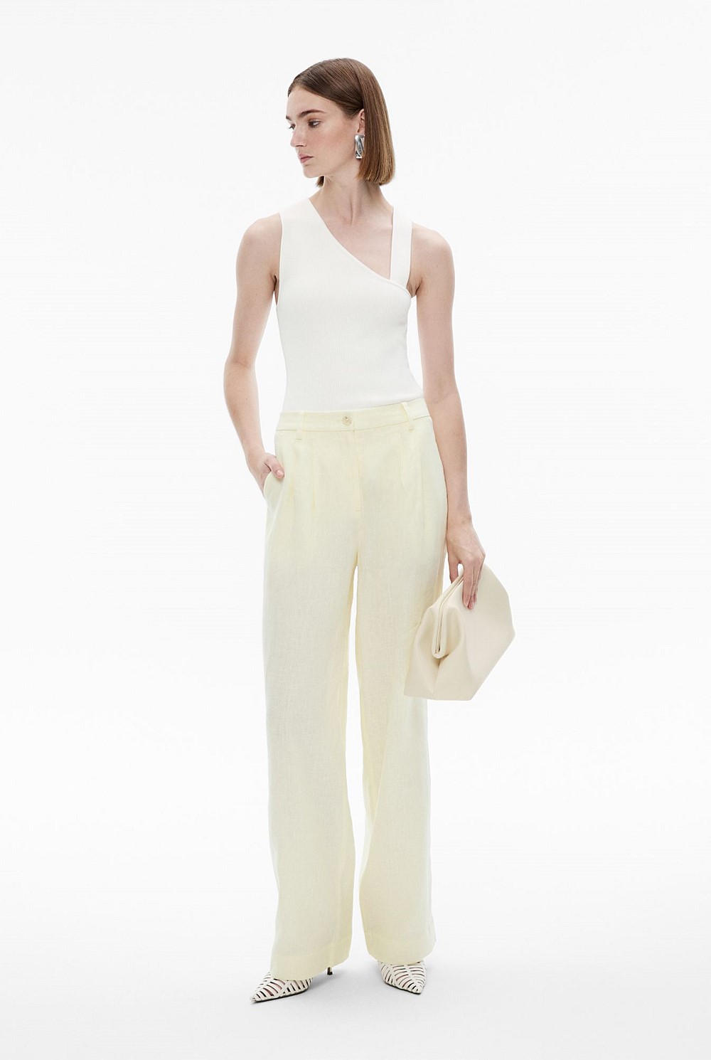 Linen Pleat Pant