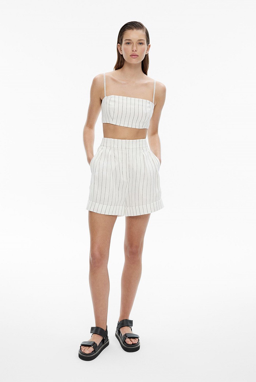 Stripe Crop Bodice