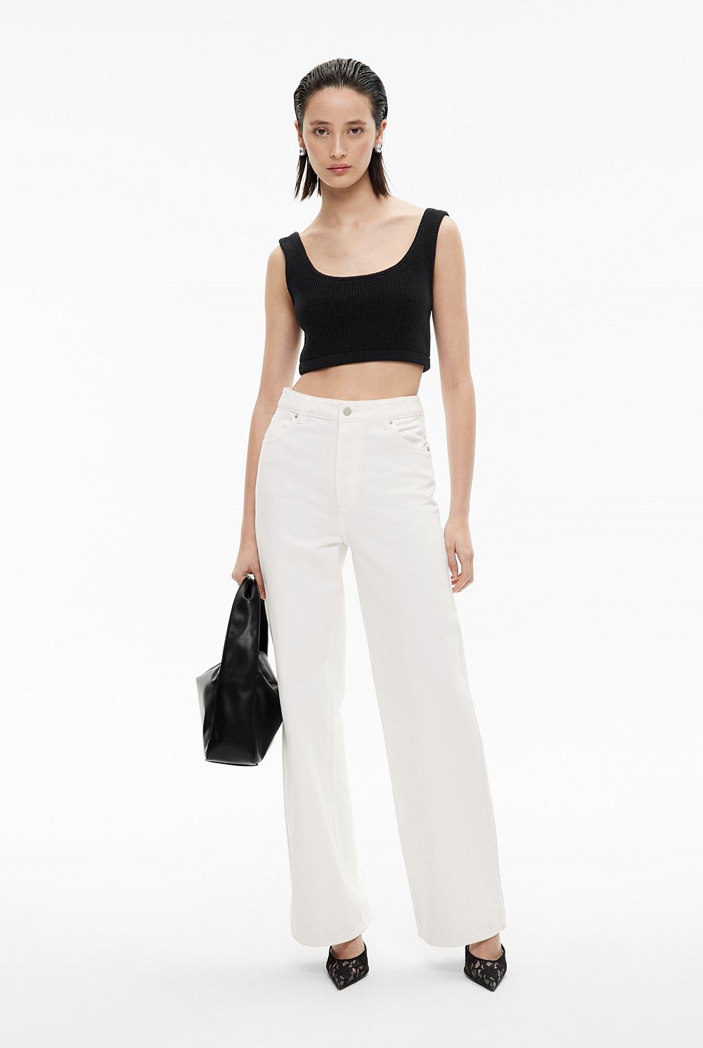 High Rise Wide Leg Jean