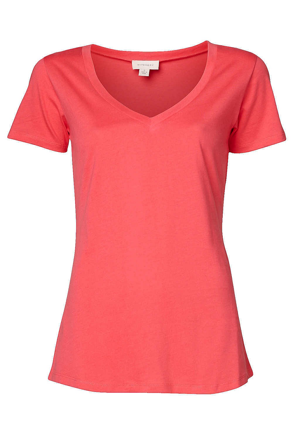 Cotton Basic V Neck Tee