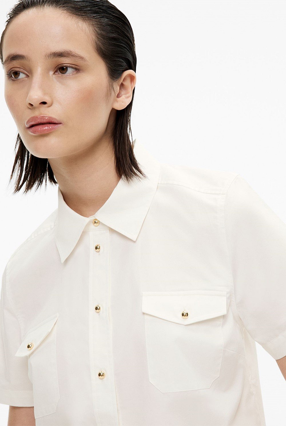 Cropped Pocket Shirt