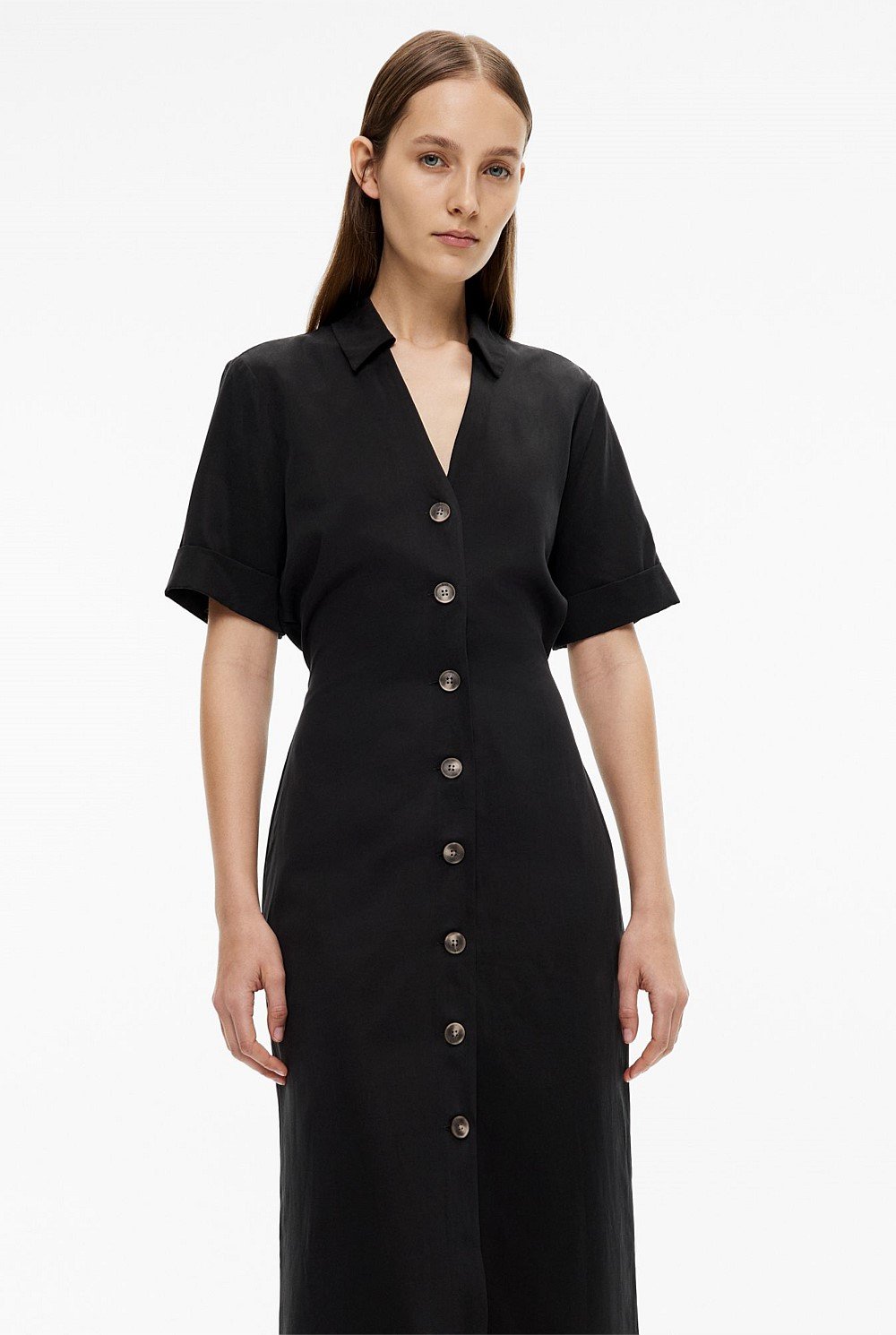 Collared Button Dress