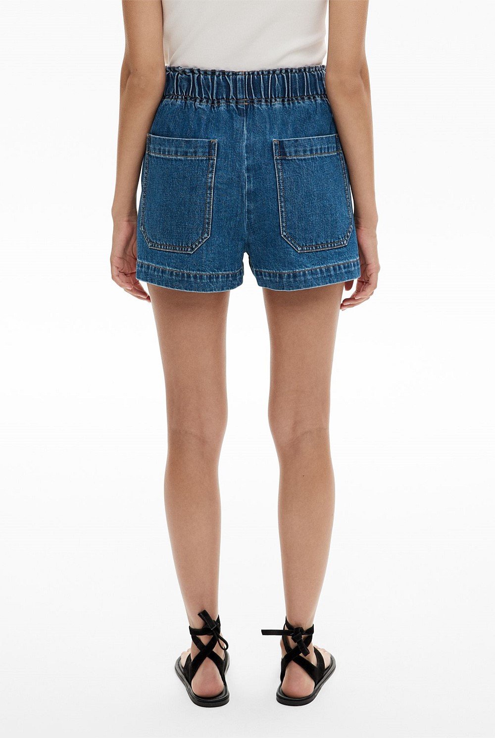 Denim Pull On Short