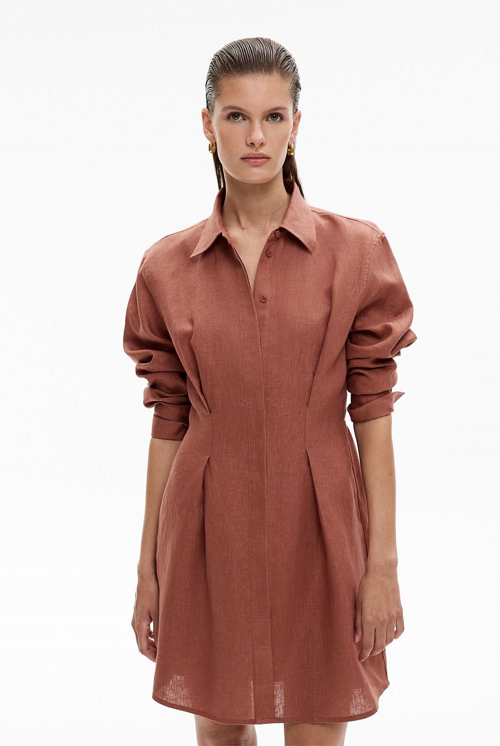 Waisted Shirt Dress