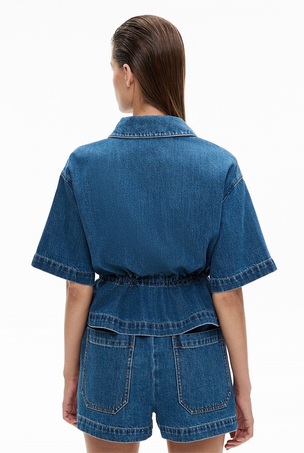 Bow Denim Shirt