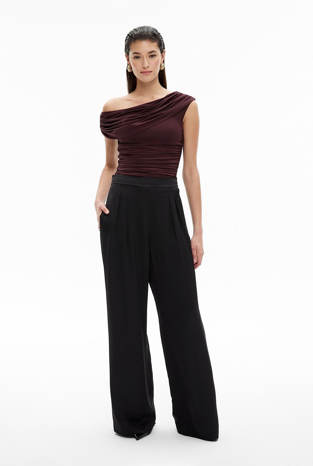 Drape Asymmetric Top