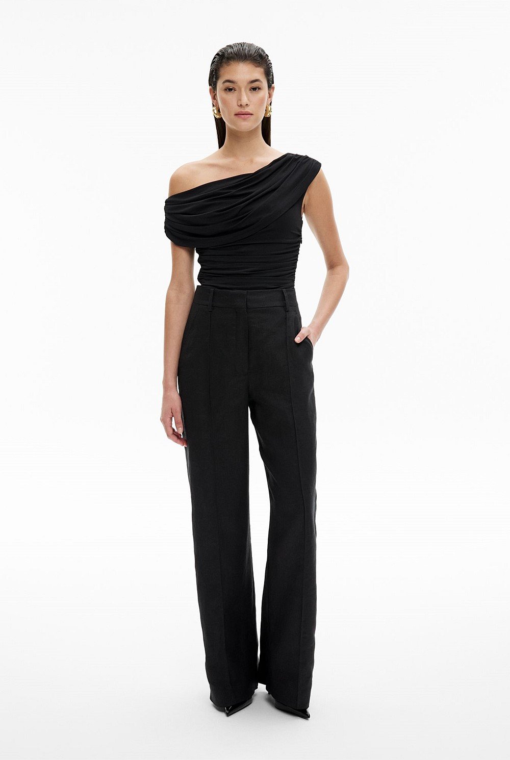 Drape Asymmetric Top