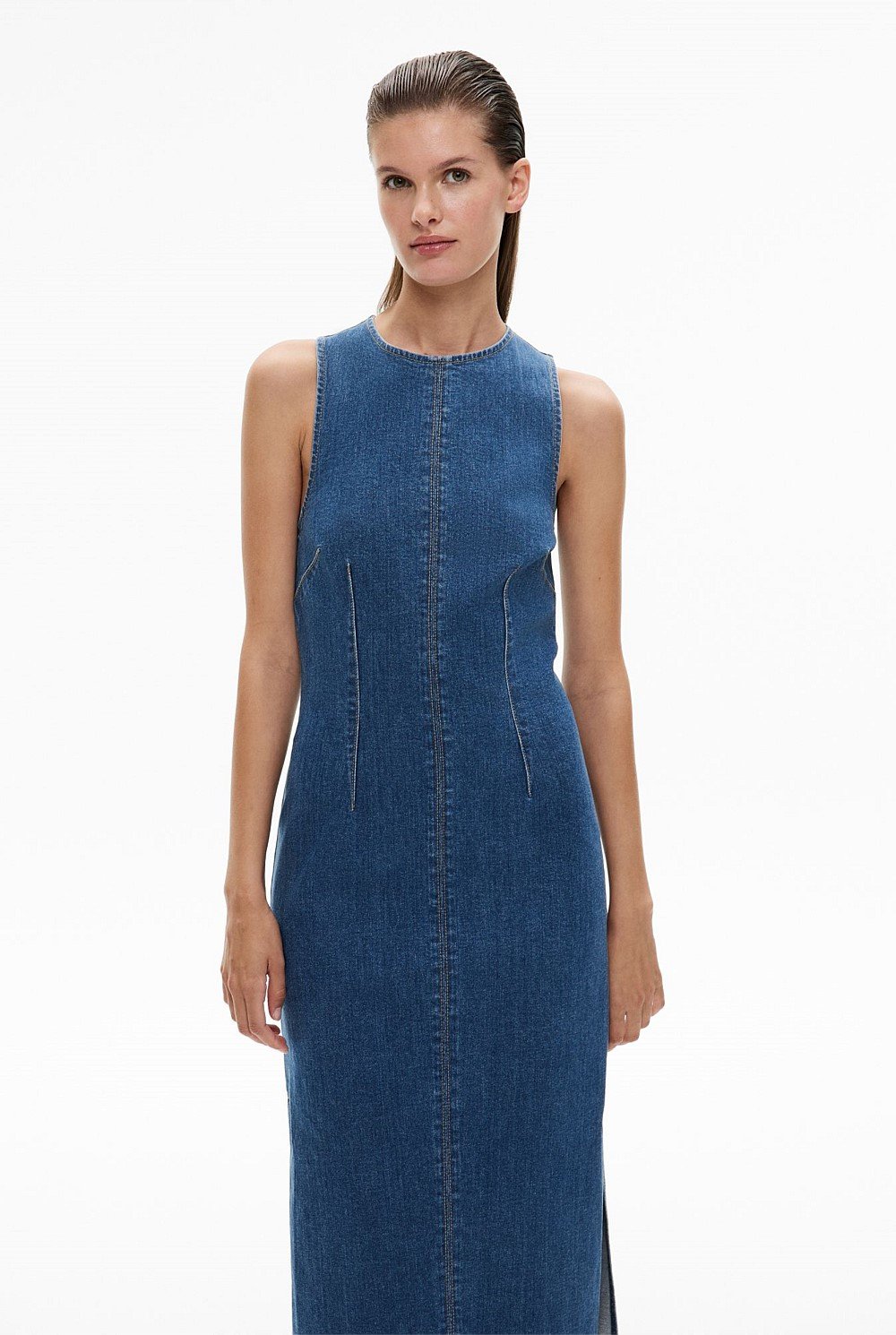 Midi Denim Dress