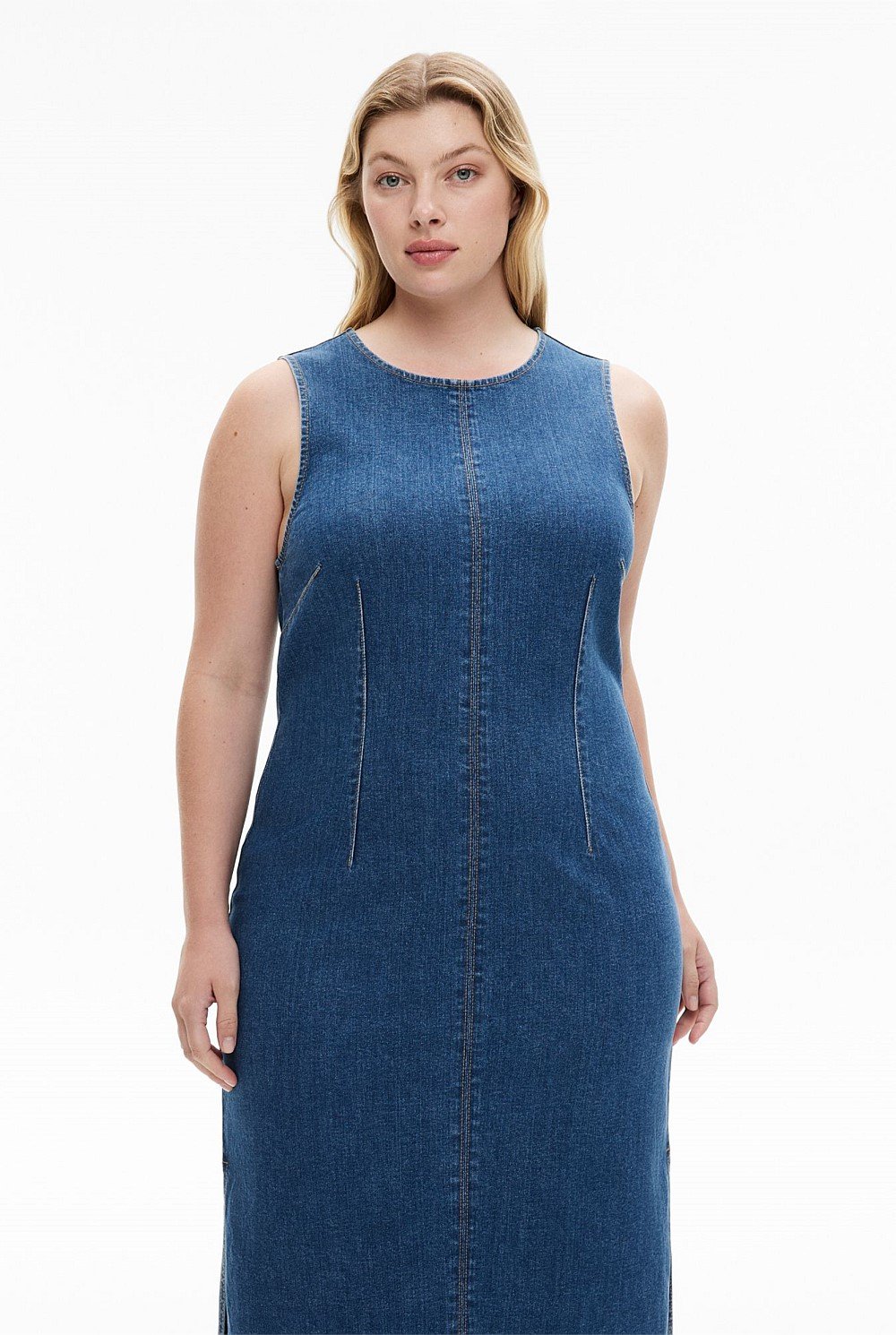 Midi Denim Dress