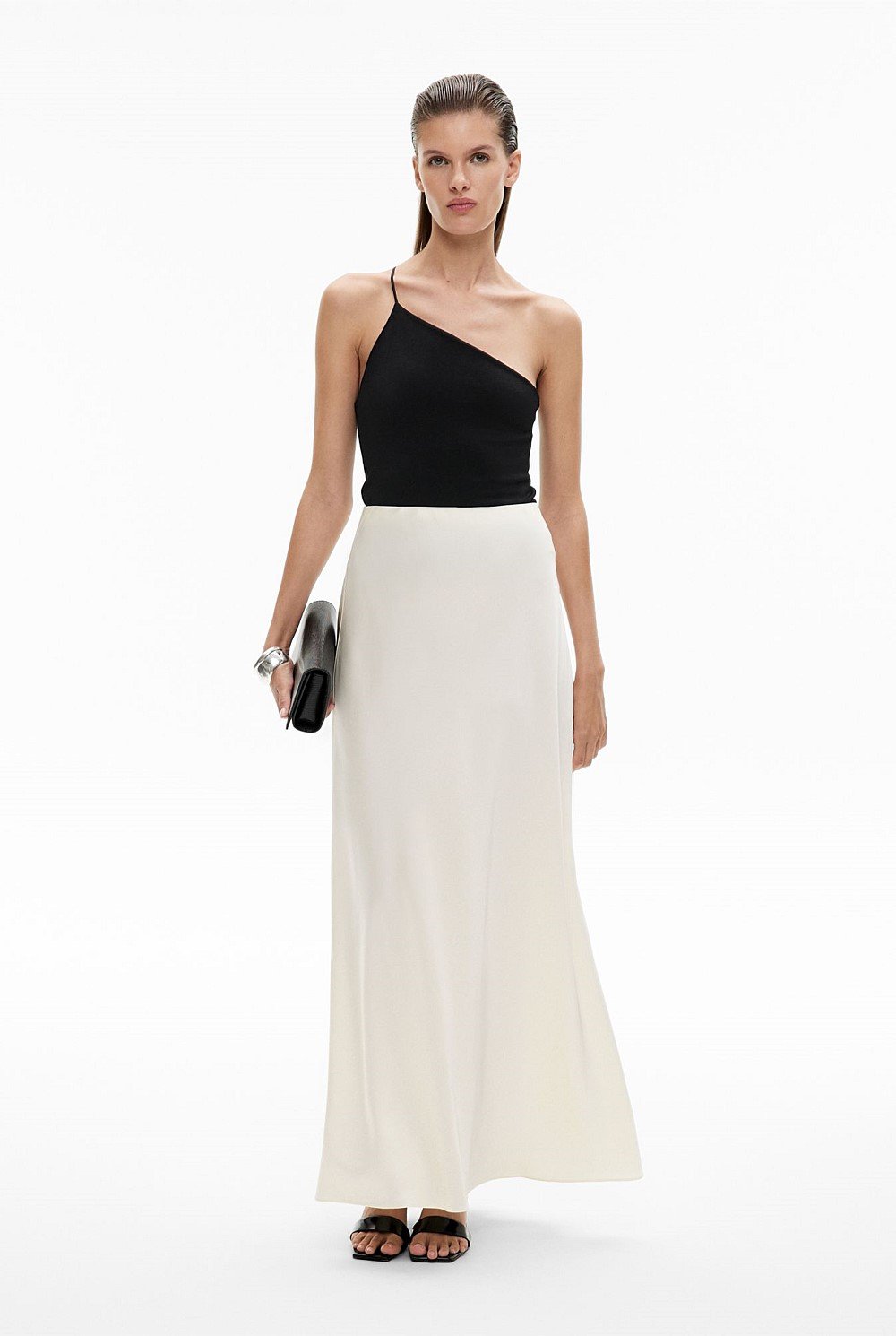 Bias Maxi Slip Skirt