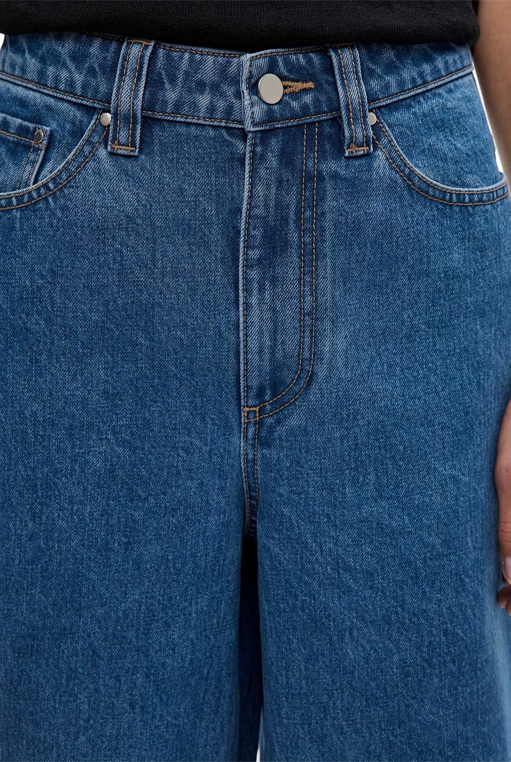 High Rise Wide Leg Jean