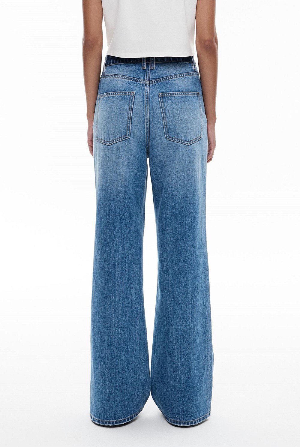 Contrast Waistband Jean