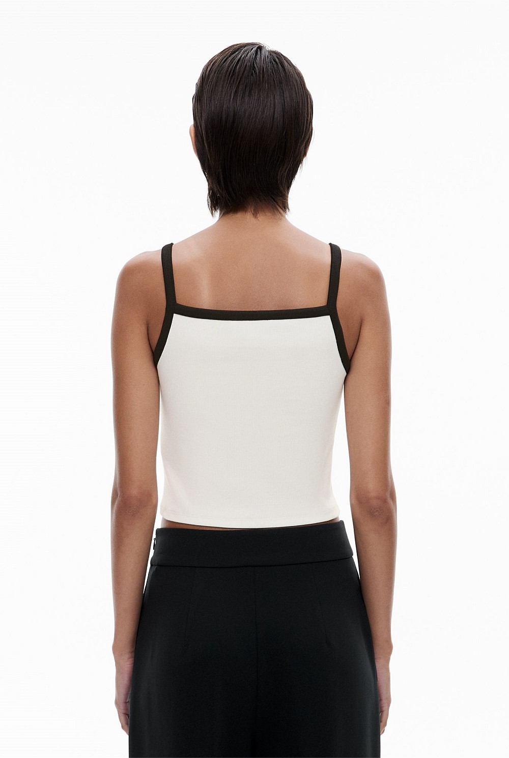 Rib Square Neck Tank