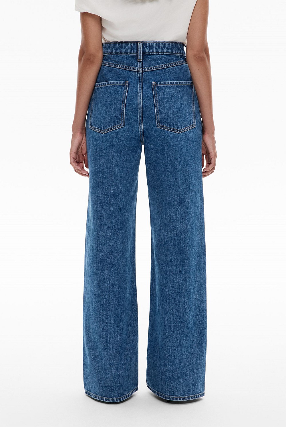 Hi Rise Wide Leg Jean