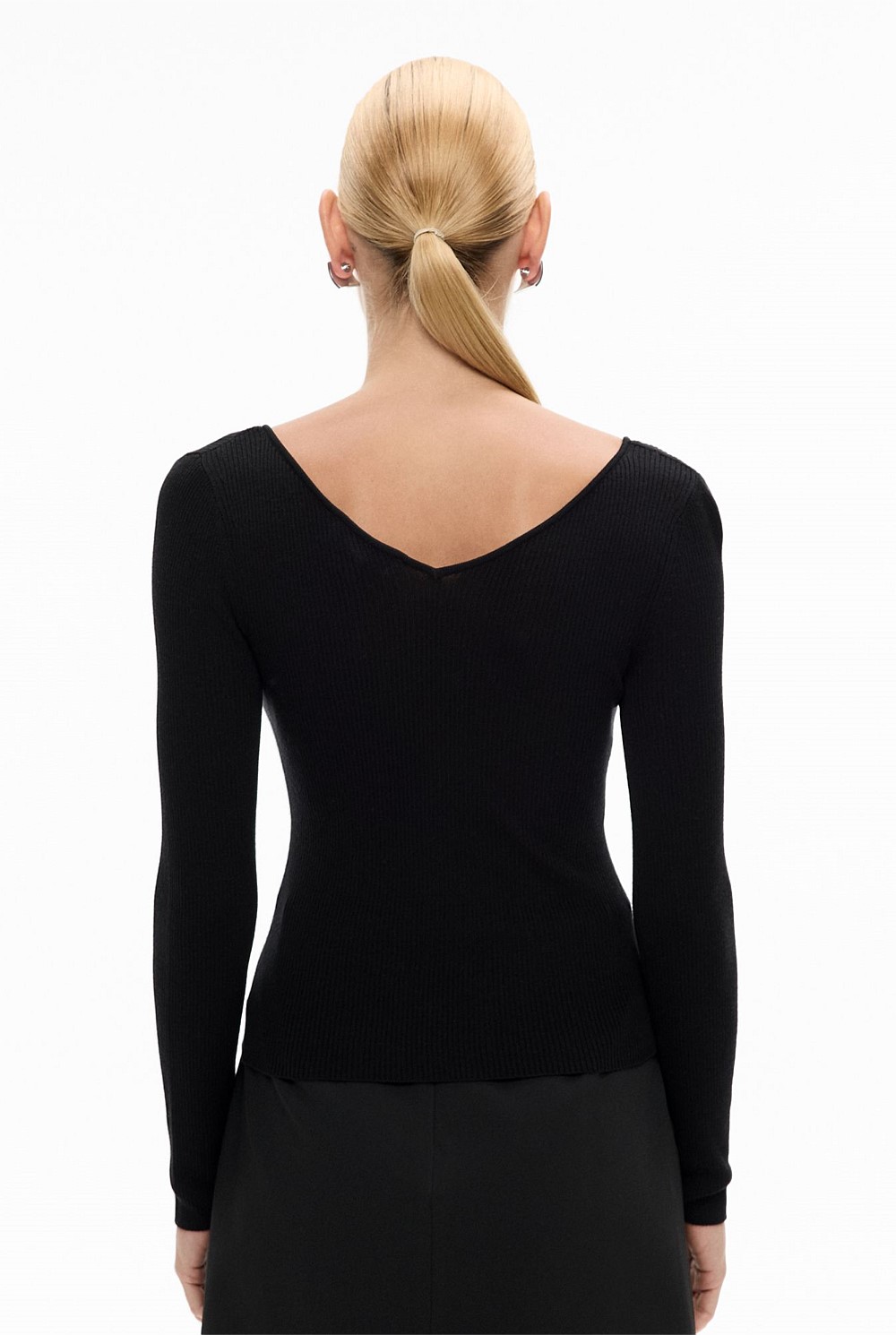 Wide Neck Knit