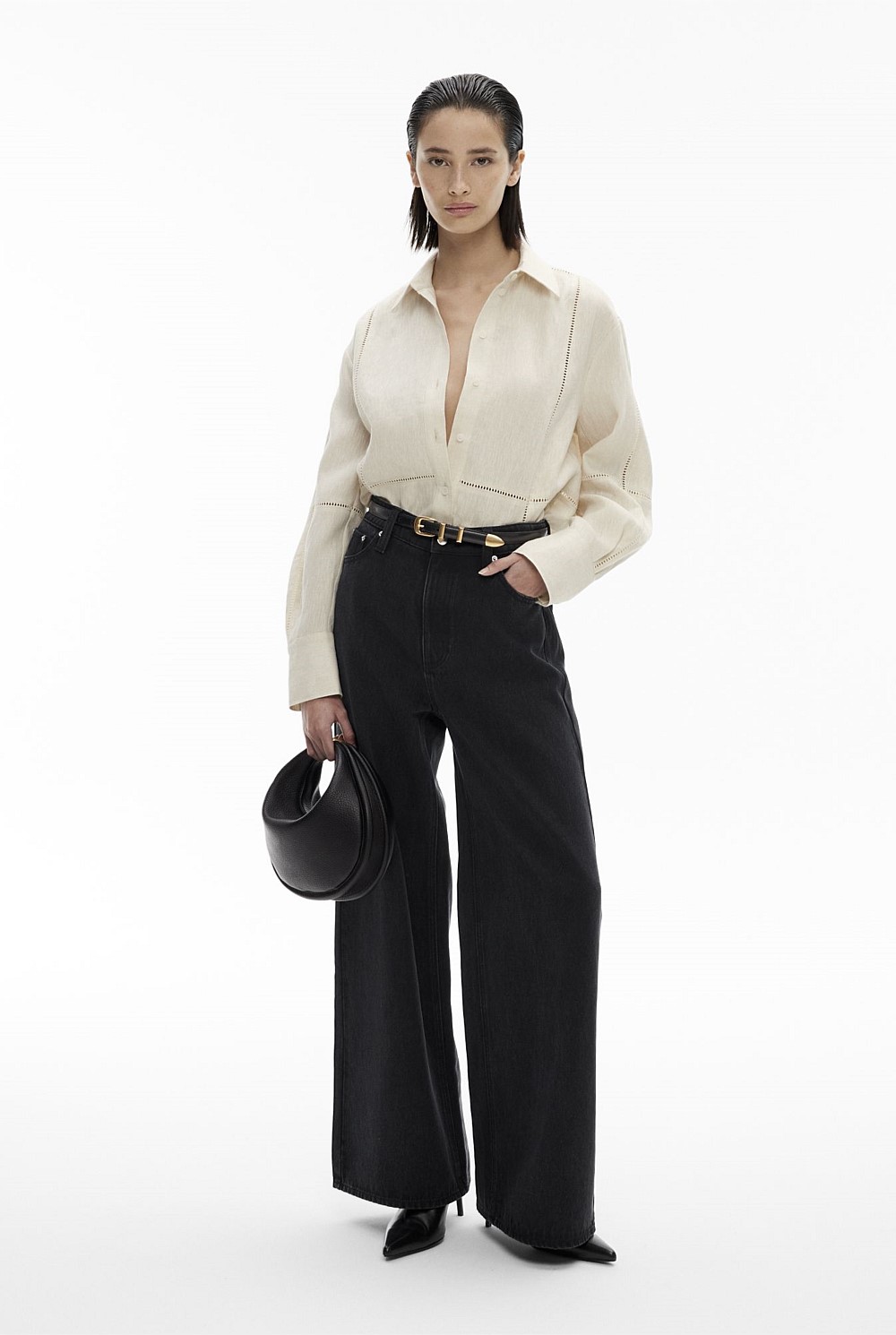 Stitch Detail Longline Shirt