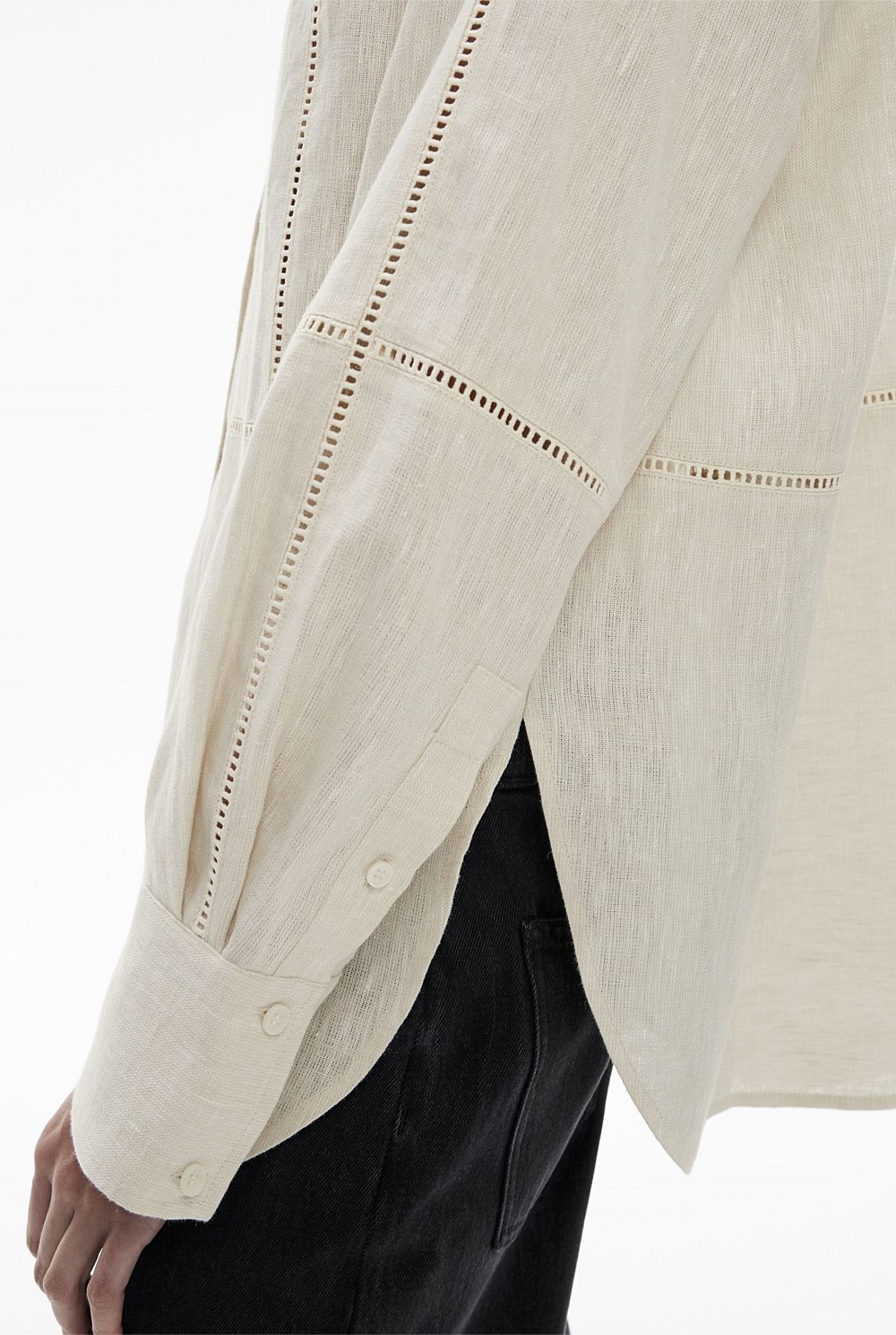 Stitch Detail Longline Shirt