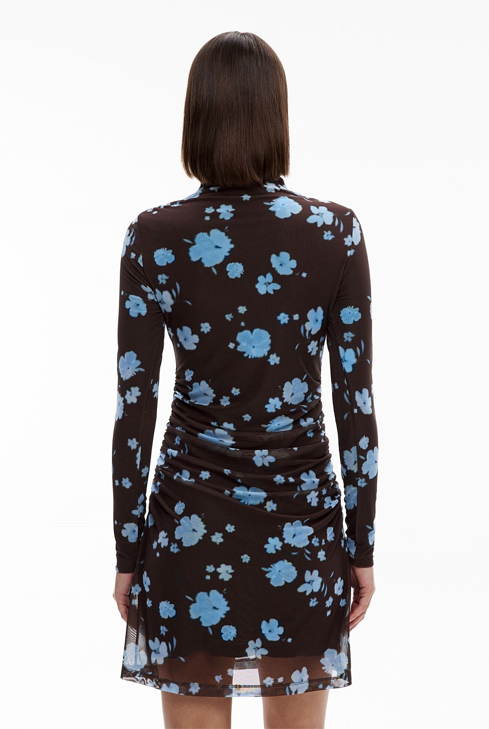 Mesh Drape Longsleeve Top