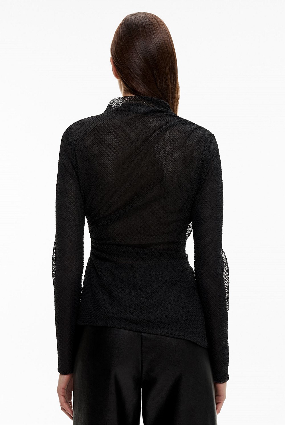 Openwork Jersey Top