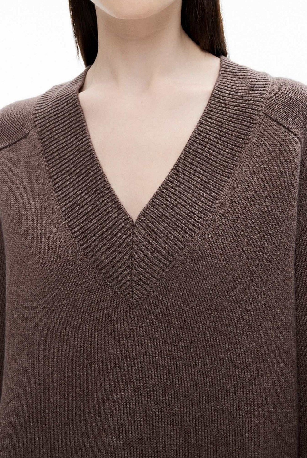 Raglan V Neck Knit